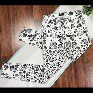 bebe Jeans: Floral/Cheetah Print